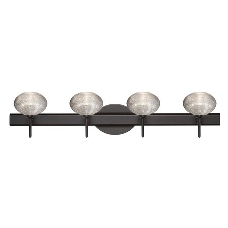 Besa Lighting Besa Wall Lasso Bronze Glitter 4x5W LED 4SW-5612GL-LED-BR